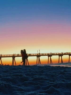 loving you is the easiest choice to make #fyp #flawdagirl #smokeshowfromthesip #pensacolabeach #whitesandbeach #floridasunset #loml #stealingstewart💍💙 