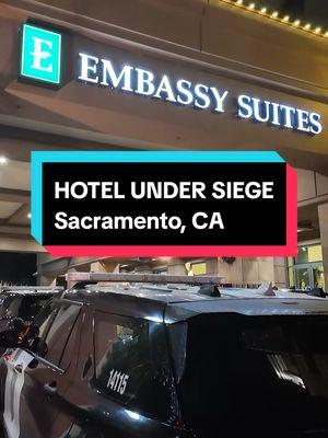 Sacramento Police Department Engages in Standoff at Embassy Suites Sacramento, CA (PSN) — A disturbance at the Embassy Suites escalated into a standoff after midnight when an individual armed with a knife barricaded himself inside a hotel room, according to Sacramento Police Department’s PIO, Sergeant Dan Wiseman. Responding to a call about the disturbance, officers faced a man who brandished a knife at security personnel before retreating to a second-story room. The Sacramento PD has deployed its SWAT and crisis negotiation teams to the scene, aiming for a peaceful resolution. “We’re just trying to get some dialog with the individual and find out how we can help,” stated Sergeant Wiseman, highlighting the department's cautious approach to managing the situation. The standoff has led to the mobilization of substantial police resources, including an EOD team and various tactical equipment, though the presence of an armored vehicle was unconfirmed by the PIO at the time of the interview. “Our goal is to be prepared with all of our tools, just in case that’s needed,” Wiseman added, expressing hope for a swift and safe conclusion to the incident. As negotiations continue, the area around Embassy Suites remains secured, with law enforcement urging the public to avoid the vicinity until further notice. ----------------------------------------- For more action news you can trust visit https://www.psnews.us/ Contact desk@psnews.us for licensing. Copyright © 2024 | [PSN] Public Safety News | All Rights Reserved. #breakingnews  #trending #Sacramento #916news #916tiktok  Sacramento Police Department Engages in Standoff at Embassy Suites Sacramento, CA (PSN) — A disturbance at the Embassy Suites escalated into a standoff after midnight when an individual armed with a knife barricaded himself inside a hotel room, according to Sacramento Police Department’s PIO, Sergeant Dan Wiseman. Responding to a call about the disturbance, officers faced a man who brandished a knife at security personnel before retreating to a second-story room. The Sacramento PD has deployed its SWAT and crisis negotiation teams to the scene, aiming for a peaceful resolution. “We’re just trying to get some dialog with the individual and find out how we can help,” stated Sergeant Wiseman, highlighting the department's cautious approach to managing the situation. The standoff has led to the mobilization of substantial police resources, including an EOD team and various tactical equipment, though the presence of an armored vehicle was unconfirmed by the PIO at the time of the interview. “Our goal is to be prepared with all of our tools, just in case that’s needed,” Wiseman added, expressing hope for a swift and safe conclusion to the incident. As negotiations continue, the area around Embassy Suites remains secured, with law enforcement urging the public to avoid the vicinity until further notice. ----------------------------------------- For more action news you can trust visit https://www.psnews.us/ Contact desk@psnews.us for licensing. Copyright © 2024 | [PSN] Public Safety News | All Rights Reserved. #breakingnews  #trending #Sacramento #916news #916tiktok  #SWAT #CENT #standoff 