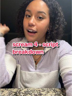 scream 4 alt script breakdown (put on 2x if your attention span sucks <3) #horror #horrortok #jillroberts #sidneyprescott #galeweathers #deweyriley #horrormovie #horrormovies #horrorfilm #horrorfilms  #ghostface #scream4 #scream 