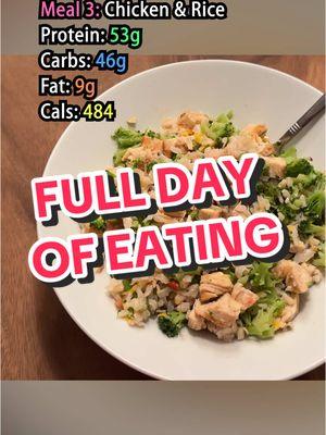 Here is my current full day of eating that helped me lose 20 pounds in 1 month!  #myproteinambassador #myprotein #teammyp #fuelyourambition #fitness #workout #gym #fulldayofeating 