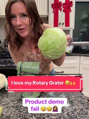 I really do love this grater! 😂 it’s so easy to use and grates so many things! Kitchen must have 🙌 #rotarygrater #kitchenessentials #foodprep #KitchenHacks 