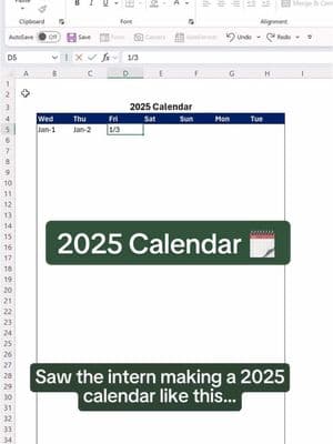 How to create a beautiful 2025 calendar using the SEQUENCE function. 🗓️  Download my FREE Excel Shortcut Guide using link in bi0. #excel #exceltips #exceltricks #spreadsheets #corporate #accounting #finance #workhacks #tutorial #sheets 