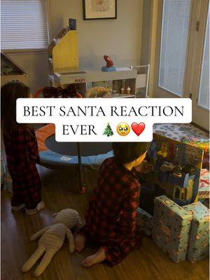 Really hitting me hard this year with our four year old 😭creating Christmas magic for them is the greatest gift. 🎄that knee slide though is slaying me. 😂 #santacame #christmaspresents #christmasmagic #santa #momsodtiktok #momsoftoddlers 