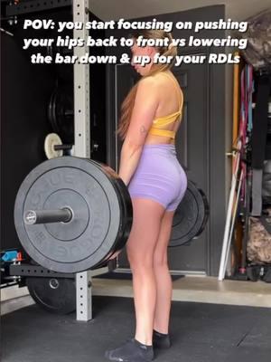 Let’s build some RUMP ROUNDS👇🏼  The RDL is one of my favorite movements for so many reasons — it absolutely SMOKES the posterior chain, increases hip resiliency, boosts grip strength, & builds a big ass caboose 🚂   The muscles worked with the RDL have a wide application to strength, power, fitness, & normal day to day activities while also complimenting hip function!  The goal of the RDL is to maximally stretch the glutes so they can fully lengthen and shorten in order to create as much tension as possible.  Too many people place emphasis on ‘how low can I lower the bar?’ and not enough on ‘how can I maximally stretch the glutes?’  Instead of thinking about lowering the bar to you feet for a down & up movement, think about performing a standing hip thrust for a BACK then FRONT movement — cues like this matter!  When your hips stop traveling backwards, this is your end range of motion & it’s time to push back up!  This will increase the amount of hip flexion, which leads to more glute stretch, leading to MORE glute gains.  It’s also good to note if your goal is glute GROWTH, you’re going to need to fuel your body right, load the glutes at least twice per week, put your booty bands in the closet, & grab some big girl weight 😉   Do you have any RDL variations in your current program?  What issues do you seem to have with RDLs? Lmk in the comments!   📱 Join my group strength training program for all the RDL love — first 7 days on me! 🫶🏼 Need some more TLC? Apply to work with me 1-on-1.  If you found this helpful, be sure to: 🏷 SAVE for later 💌 SHARE with your gym buddy ✅ FOLLOW @dr.susie.squats for more!  @weylynapparel restore bra + midi short — code SusieSquats  #romaniandeadlift #rdls #deadliftday #deadliftform #glutegrowth #gluteexercises #lowerbodyworkouts #fitnessreel #physicaltherapy #posteriorchain #strengthandconditioning #fitnesstips #backpainexercises