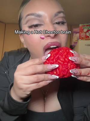 Making this hot Cheeto brain was so much fun! I used hot Cheetos, lemon, and TAKIS POWDER !  @Sr.Michelado  #tiktokshopcreatorpicks #takispowder #takispowderchallenge #azumechatakispowder #srmichelado #takis #fuegopowder #furia #spicy #spicysnacks #snackreview #takisfuego #spicypowder #tiktokmademebuyit 