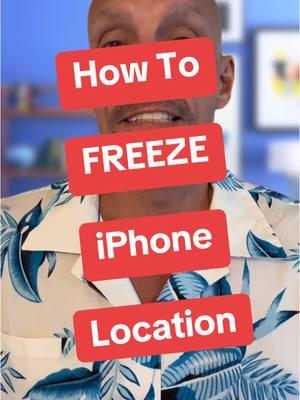 How to freeze your iPhone location. #iphonetricks #iphonetips #iphone #iphonehack 