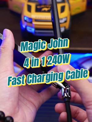 “Next-Gen 4-in-1 Charging Cable – Ready for Anything!”#MAGICJOHN #tiktokmakemebuy #TikTokShop #losangeles #cable #fastcable 