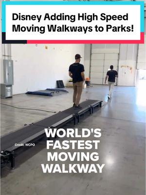 Do you think adding these walkways to Disney is a good idea? #disneyworld #disneynews #movingwalkway #disneyparks #thefuture  