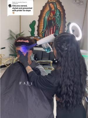 Replying to @Aurelia Perez 🙏🏽🤎🇲🇽 #latinabarber #mexicana #chicana #mexicantiktok #ladybarber #barber #barbertok #builtlikeamexican #mexicotiktok #femalebarber #mexico #mexican #lavirgendeguadalupe #cuttingwithshelly 