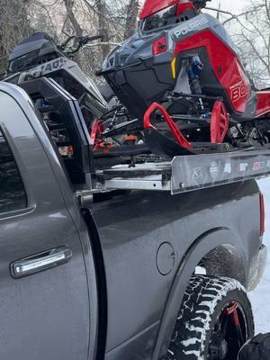 #iceageperformance bomber rails and hellfire 9” big wheel kit on the boost! #polarissnowmobiles #snowmobile 