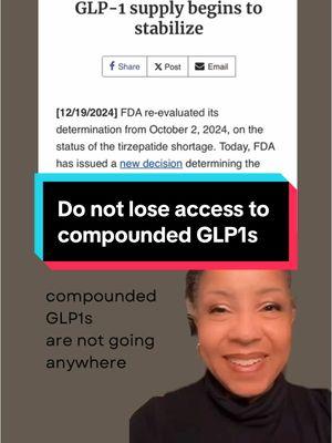 We will fight for your access to safe, effective and affordable GLP1 medications (which many compounds are). I am so committed to access, acceptance and advocacy that I founded YOUR LIGHT WELLNESS & WEIGHT CARE just for this purpose (a telehealth weight care group of dedicated physicians covering the U.S.) It hasn’t been easy, but absolutely necessary.  #telehealth #weightcare #GLP1access #Tirzepatide #FDA @Ashley | Bossfidence | PCOS  @JT | MJaro Flight Attendant  @Kim Carlos Plus SideZ Podcast @Chas Everyday ✨ 