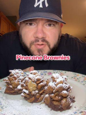 Making Pinecone brownies #fyp #foryou #pineconebrownie #pineconebrownies #brownies #brownierecipe 