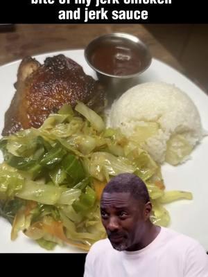 #CapCut it’s so good though! 🤣🤣🤣🤣 #jerkchicken #jamaicancabbage #pineapplerice 