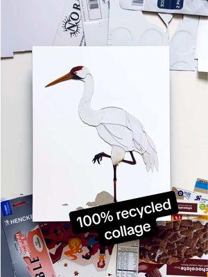 “Heron hunting” 11”x14 Wood panel Framed Available *** ♻️💚 Hand cut recycled collage. Cardboard and paper found in SanFrancisco. No paint or pen used.  ♻️ Commissions: DM for prices & info 💚  #recycledart #recycle #upcycle #paperart #cardboardart #art #artlife #studiolife #streetart #collageart #collageartist #collage #trashart #sanfrancisco #sfart #bayarea #nyc #manhattan #heron #birds