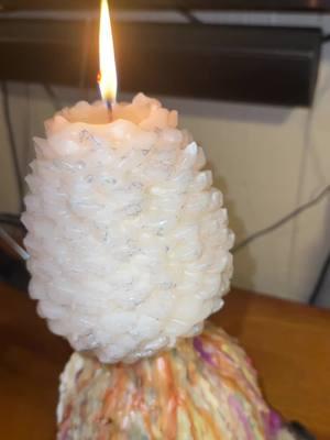 Update on the pinecone #grammyonthecammy #40yearoldcandle #candle 