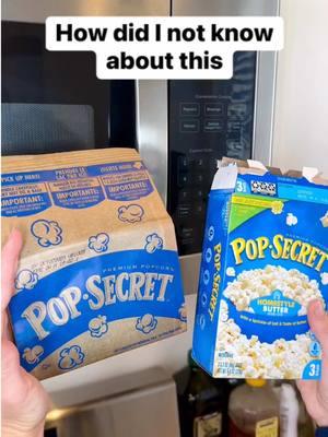 How to remove leftover popcorn kernels before opening the bag #popcorn #microwave #stayingin #SnackTime 