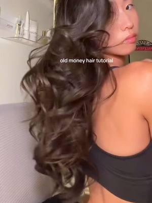 old money hair tutorial ✨🥂 #hairtutorial #howtocurlhair #oldmoney 