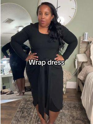 This wrap/ tie dress is 🔥🔥🔥🔥 #affordablefashion #dress #wrapdress #knotdress 