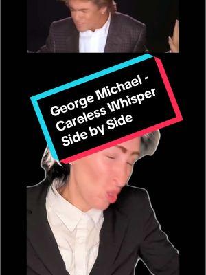 Side by side #georgemichael #carelesswhisper #80smusicvideos #musicvideoparody #xennials #genx #genxmusic 