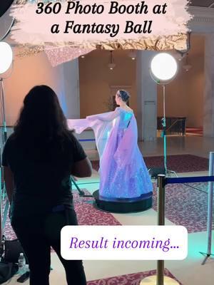 360 video booth at the @Second Star Events Yule Ball in my dress I made. #sewing #fantasyball #yuleball #fantasydress #BookTok #fantasygown #ballgown #costume 