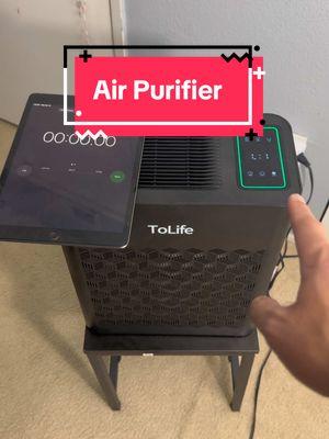 This has helped my allergies a ton 🙂‍↔️.  #airpurifier #airpurifiers #airpurifierhepafilter #tolife #tolifeairpurifier #hepafilter #carbonfilter #allergies 