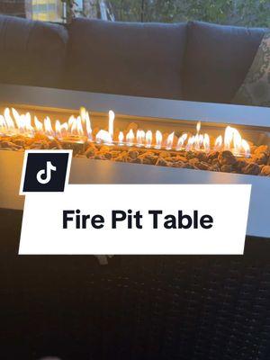 Enjoy those cool evenings by a fire. #table #firepit #firepittable #backporch #bonfire 