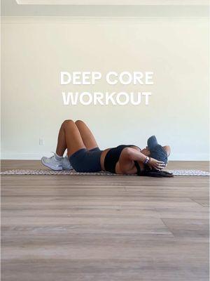 Replying to @Viv just 5 intentional deep core movements to help you snatch you waist and restore your core 👏🏼 #coreworkout #deepcore #diastasisrecti #abworkout #postpartumcore 