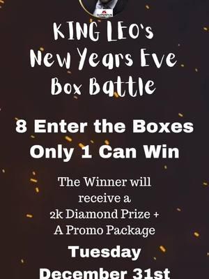 You have a chance to win a 2k gift and a promo package.  Come join at 4pm Eastern. #boxbattle #boxbattles #kingleo #fyp #fypシ #fypage #tiktokviral #superfun_us #alta #altatalent #altatalentagency 