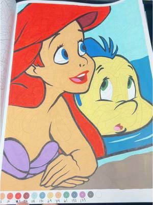 Fixing a ruined coloring page with acrylic markers! #coloringbook #acrylicmarkers #disneycoloriagemysteres #ariel #thelittlemermaid #artsupplies #shuttleart #arrtx #ohuhu #caylastoyreview 