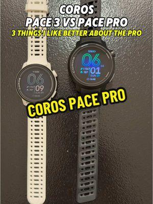 I’ve been using the @COROS Pace Pro for about 3 months now and here are my top 3 reasons why I like it better than the Pace 3. Though, the Pace 3 is still a solid watch!  1. The larger AMOLED touchscreen is perhaps the biggest and most noticeable difference. It’s so crisp! 👌🏽  2. The Offline global maps feature has some in very handy while traveling!  3. The impressive 38 hour battery life! I don’t need to worry abut charging this watch as often.  Have you tried the Pace Pro? Share your thoughts with me! #trainwithcoros #corospacepro 