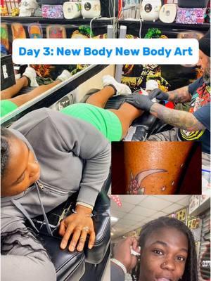 Day 3: New Body New Art 👩🏾‍🎨🎨 #mydailylife #dailyvlog #HealingJourney #healingvideos #selflovejourney #mentalhealthtiktoks #tattooartist #tattooideas #tattoolover #nosepiercing #happynewyear 