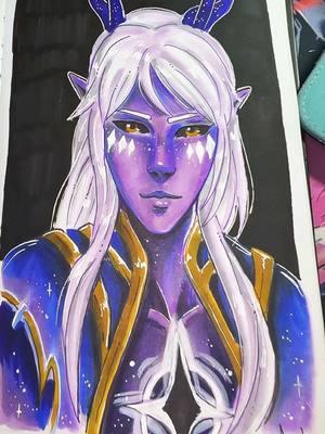 I finally decided to #draw a full #marker #drawing of #aaravos from the #thedragonprince I love this series I hope to see more content of this any way I hope you guys like it. I will probably will post the full video on my #youtubechannel. #sketching #inking #ohuhumarkers #fanart #boceto #dibujo #fypシ #foryoupage #sketchbook #sketchbookart #sketchbookdrawing #parati 