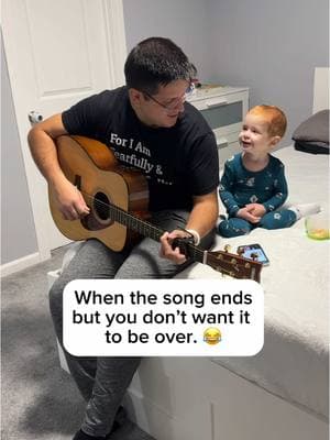 The boys love when dad plays @The Wiggles on the guitair every night before bed. 🥹 #dad #fatherandson #guitair #cutemoment #boymom #family #nightroutine 