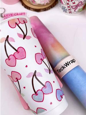 Let’s have some rainbow cherry🤩🌈💖 Material 🌈Gradient Adhesive Vinyl 🌈TeckWrap 001G Ultra Pink,Coffee Brown 🌈TeckWrap Squeegee 🌈TeckWrap Weeding Pen ✨Get yours on teckwrapcraft.com > Vinyl > Craft Vinyl  #teckwrapcraft #teckwrapvinyl #craft #SmallBusiness #coldcup #decals #rainbow #vinyldecal #ValentinesDay #vday #vinylsticker #sticker #DIY #fyp #foryou #foryoupage 