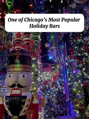 Chicago’s Holiday Popup Bar🥂✨ Frosty’s Christmas Bar is the place to be this winter! This bar is transformed into a winter wonderland with ornaments, nutcrackers, and so many decorations🎄 There’s three levels with four bars, two dance floors AND countless photo spots so you definitely won’t get bored🥳 I will say I went at 4:30 on a Saturday and it was already busy with people ready to get the party started!! I can imagine it gets much busier as the night goes on so if you’re not a huge fan of crowds or just want to go for the photos and a drink definitely go earlier🥂 𝘋𝘦𝘵𝘢𝘪𝘭𝘴⬇️ 🎄Frosty’s Christmas Bar 📍809 W Evergreen Ave, Chicago 💰Prices vary depending on your reservation package - I spent $33 on entry & 1 alcoholic drink 🥂 21+ for entry #frostyschristmasbar #christmasbar #christmaspopup #popup #chicagochristmas #thingstodoinchicago #lightdisplay #holidaypopup #christmasinchicago #chicago #explorechicago #chicagotravel #discoverchicago #christmastree #christmaslights #christmas #christmasdecor #holidaylights #chicagowinter #chicago #chicagotiktok #travel #traveltiktok 