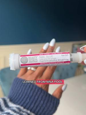 I finally figured THE method to get your press on nails to last the LONGEST.  #longlastingpressonnails #ninapoolhacks #manicurehacks #pressonnails #almondnails #bestnailglue #beautysecretsnailglue 