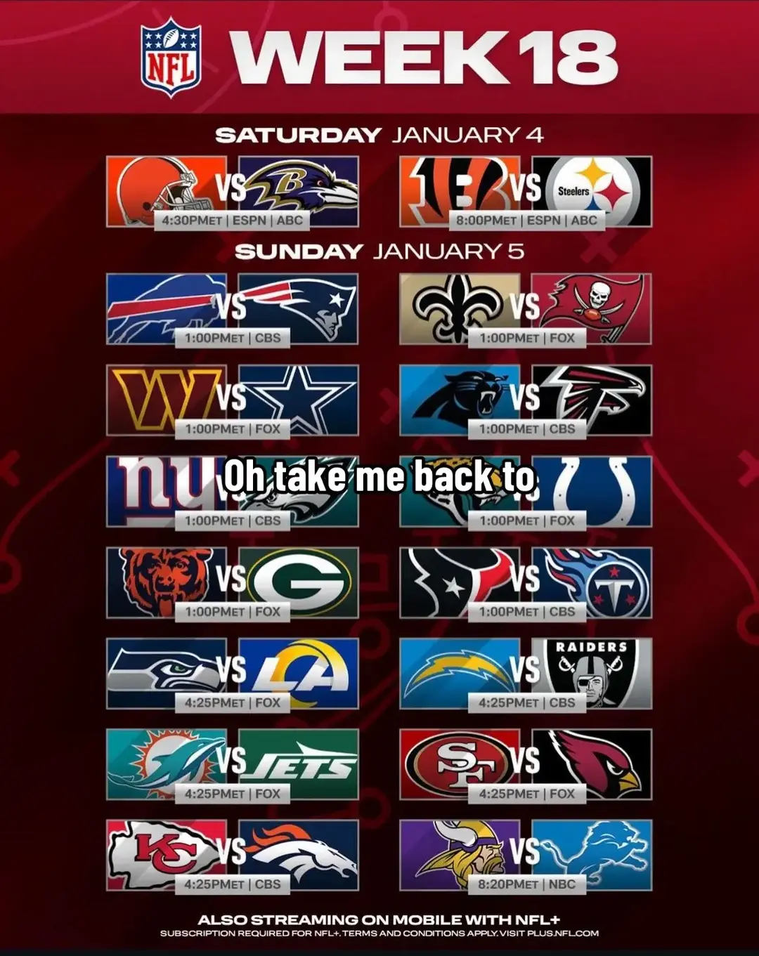 #week1 #week18 #nfl 