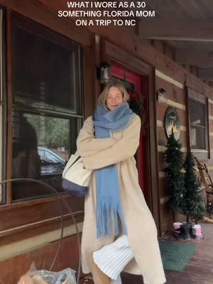 It’s much colder here in North Carolina than in Florida  #travel #winterfashion #casualoutfits #30somethingstyle #30somethingmom #northcarolina #travelstyle #winterstyle 