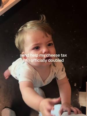 This is how I know we’ve reached toddlerhood #cheesetax 