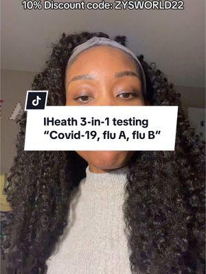 Ihealth for the win!! Great for kids, and the entire family, get yours today with the link in my bio at 10% off with code: Zyworld22 🫶🏽 #ihealth #ihealthflutest #hometest #covidtest #influenzatest #flu #amazonfinds.