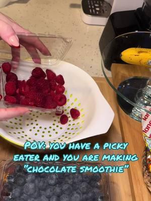 There is no other way to make my kid to eat fruits so we came up with “chocolate smoothie “ and he loves it 🤣🤣#DailyRoutine #dailyvlog #fyp #mirela #bosanka #fypシ #creatorsearchinsights #momtok #momhack #pickyeater 