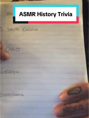 #tingles #lofiasmr #cameratapping #trivia #historytrivia 