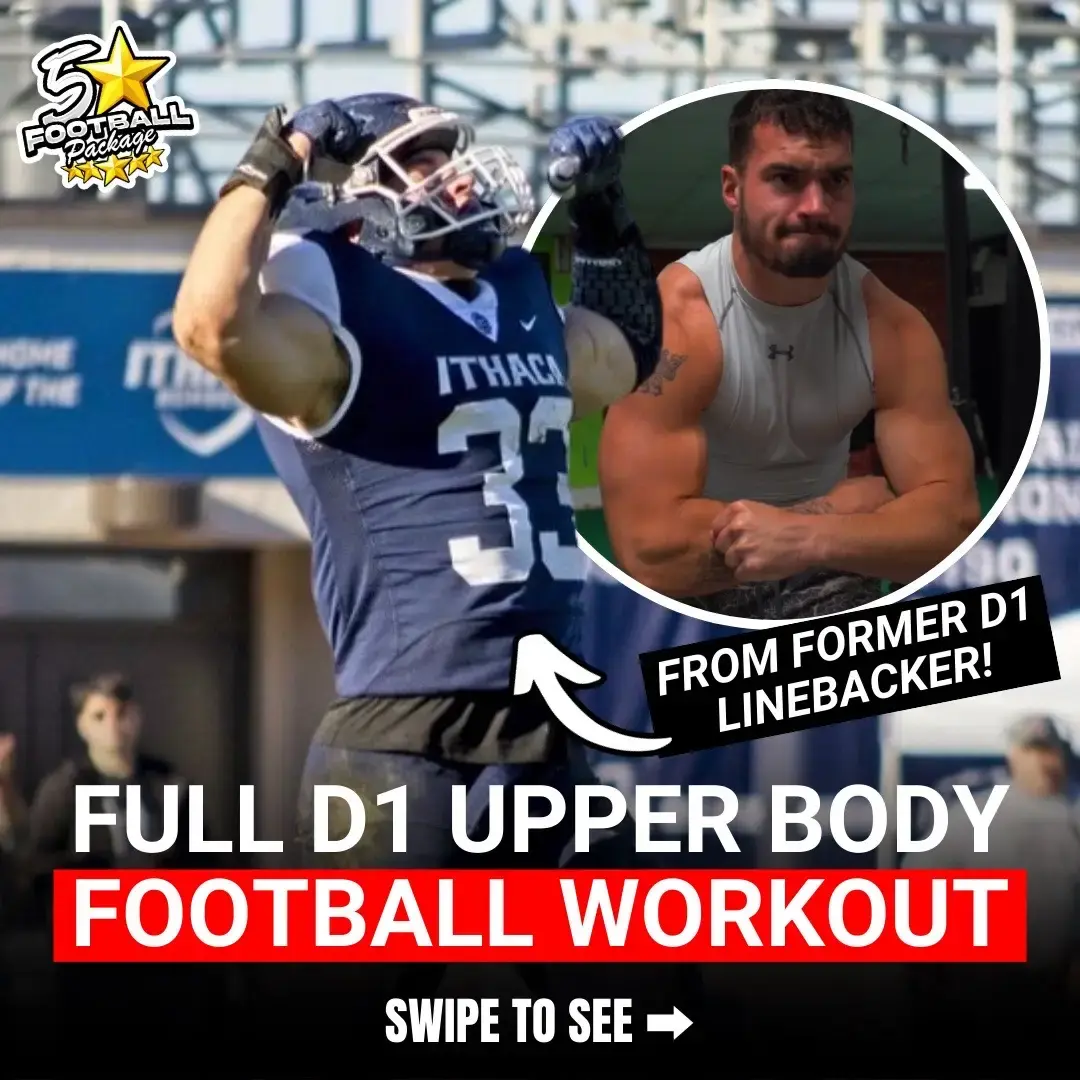 If you want to have an extremely explosive upper body grab a 5⭐️ Football Package ✅  . . . . . #fb #football #footballcoach #d1 #d1football #d1footballplayer #oline #olinedrills #offensiveline #hsfb #recruiting #hsrecruit #d1offer #d1recruit #footballworkout #5starfootball #5starfootballrecruiting