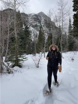 The happiest I’ve ever been #beautahful #letsgooutside #utahcheck #winter #snow #utah #letsadventure #explore #travel #snowshoe #ut #highcampflasks 