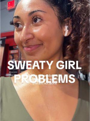 To the sweaty bishes at the gym, we are just doing the exercises right 💁🏽‍♀️ or releasing our inner demons 😈  #gymworkout #gymworkoutsforwomen #sweatygirlproblems #sweaty 