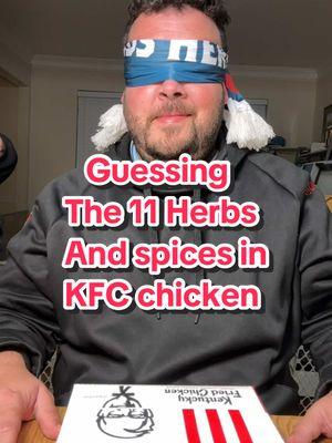 Can he name ALL 11 herbs and spices in @KFC chicken? #kfcchicken #kfc #friedchicken #blindtastetest #FoodReview #foodcritic 