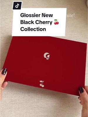 January 3, 2025 - are you excited? 🍒🍒🍒 #glossier #glossieryou #glossierblackcherry #unboxing #karinabik