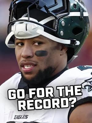 Should Saquon Barkley go for the NFL rushing record? Listen to the MMQB podcast on Apple & Spotify  #saquonbarkley #saquon #nfl #record #eagles #football #podcast 