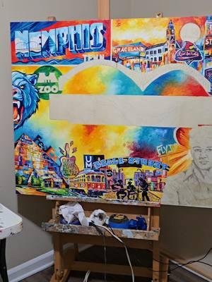 Almost done with another Memphis painting  Veni, vidi, vici I came, I saw, I conquered  Live Free Love Hard Life In Colors #LifeinColorsStudio #reelartist #reelvideo #art #drawing #streetartist #artandcraft #oilpainting #memphisgrizzlies #memphistigers #memphis #dreams #choose901 #blackart #blackartist #blackexcellence #teacher #paintmixing 