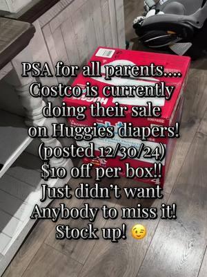 Diapers are on sale at Costco!!! Stock up! #costco #costcohaul #costcodiapers #huggies #babydeals #parentsoftiktok #parents #diapers #diapersale #huggiesdiapers #costcofinds #costcotiktok #coatcobuys #firsttimemom #sales